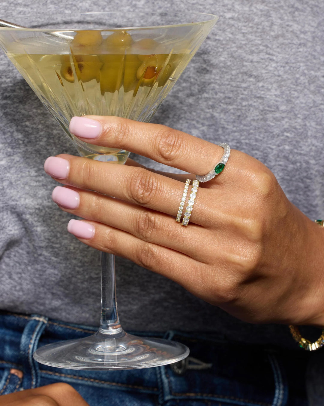 Maven Ring in Gold-Emerald