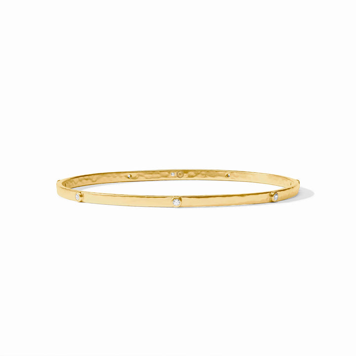 Crescent Stone Bangle in Cubic Zirconia