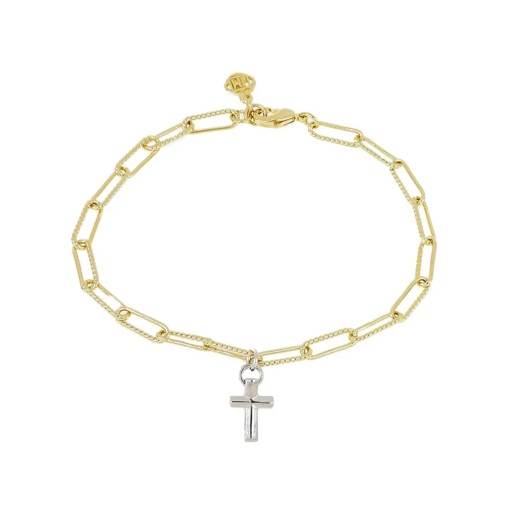 Diamante - Cross Charm Bracelet