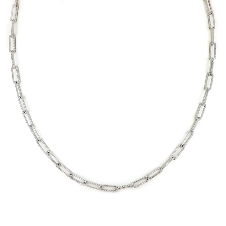 Diamante - Link Necklace - Rhodium