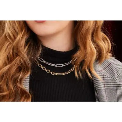 Diamante - Link Necklace - Rhodium