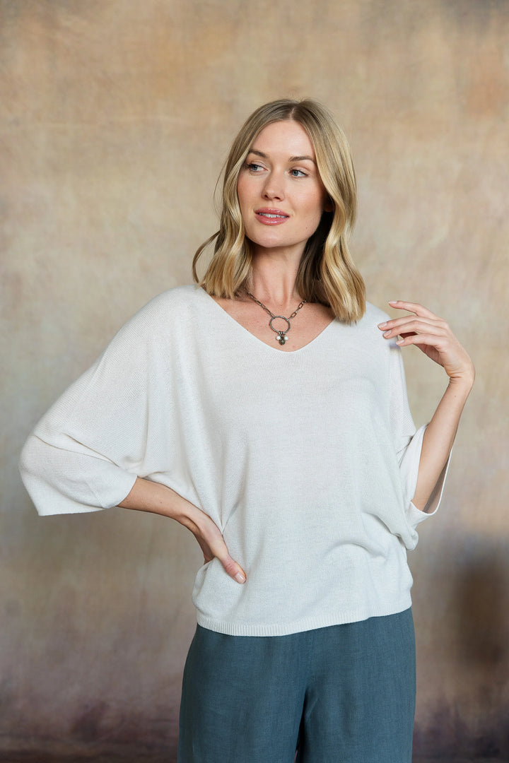 Esma Knit Top in Ivory