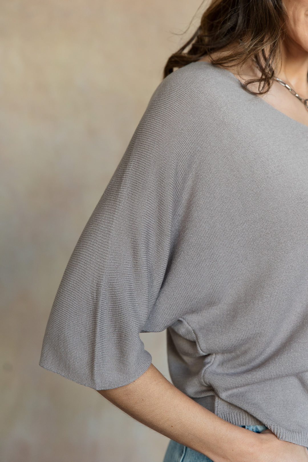 Esma Knit Top in Taupe