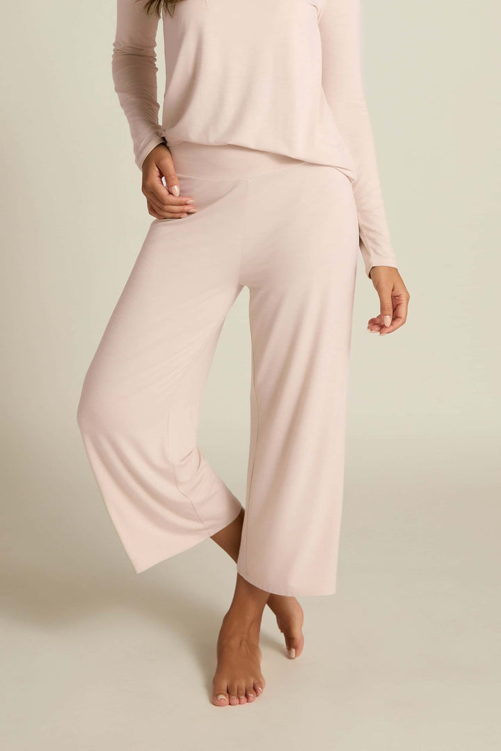 Dreamy Wide- Leg Capri in Pink