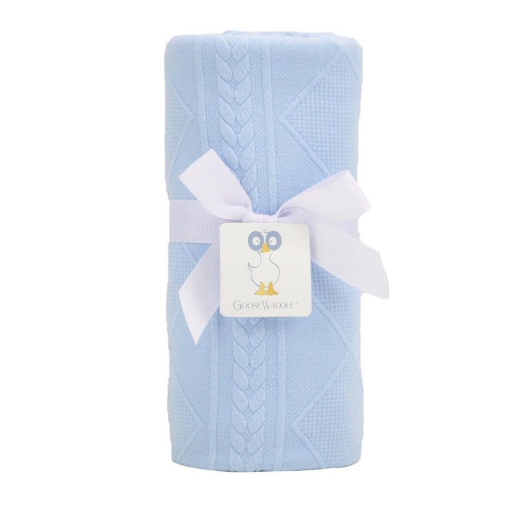 Blue Knit Children's Blanket