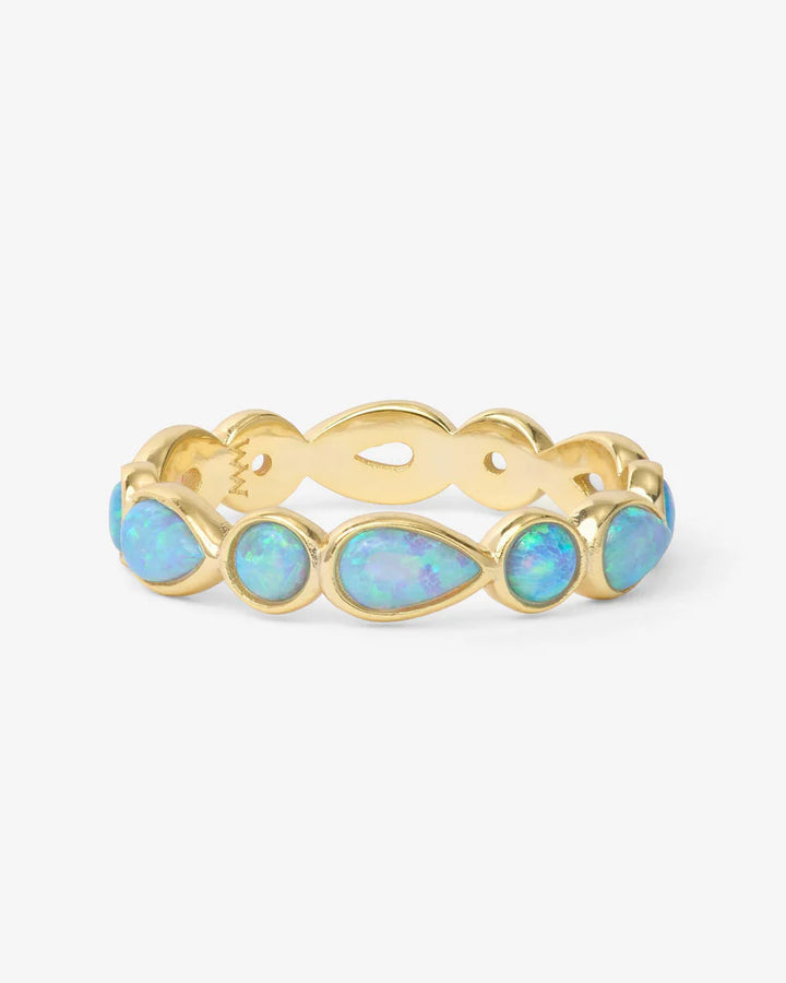 Isla Ring in Blue Opal