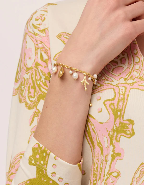 Seashore Slide Bracelet in Pearl