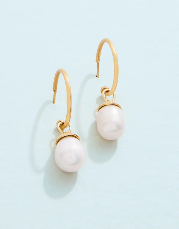Bluffton Pearl Convertible Hoop Earrings
