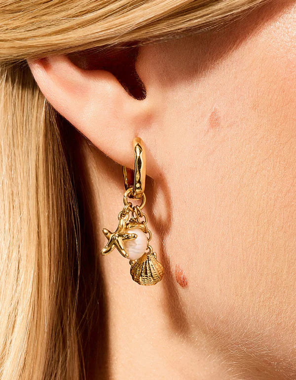 Splash Sea Island Convertible Hoop Earrings