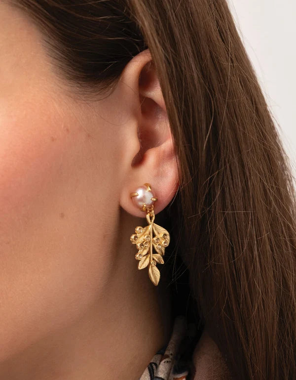 Lowcountry Fall Earrings in Bronze