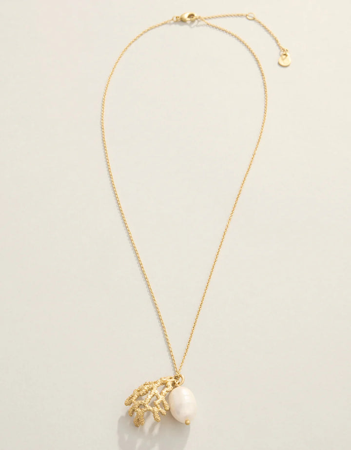 Hidden Pearl Necklace 17" Pearl