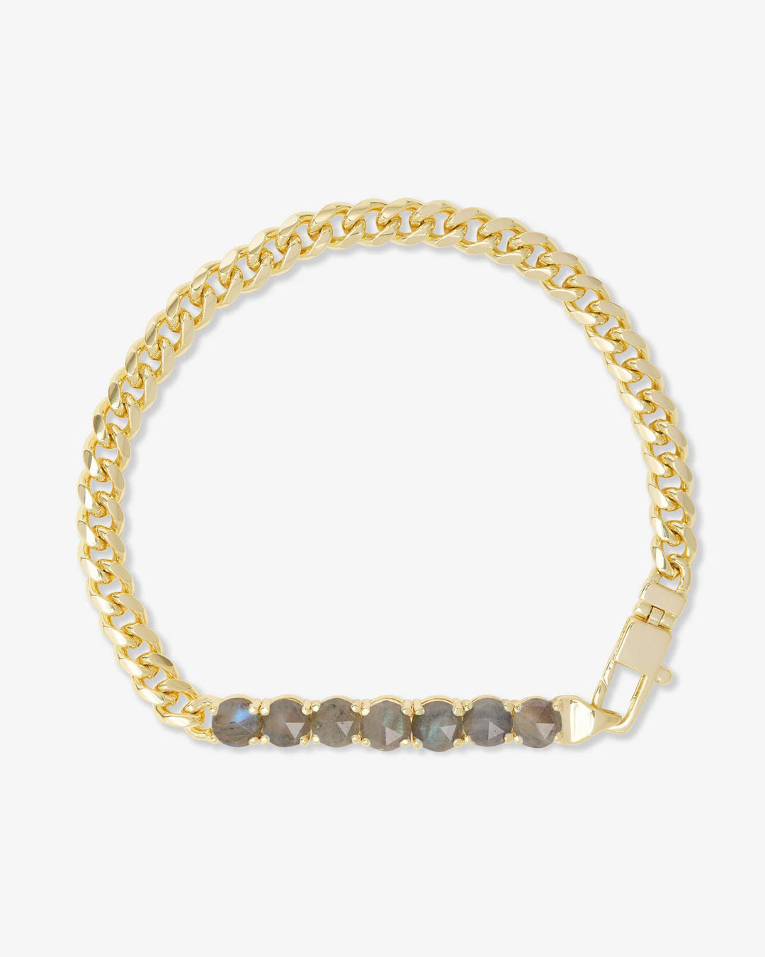 Julian Loves Labradorite Bracelet 5mm Gold-Lab
