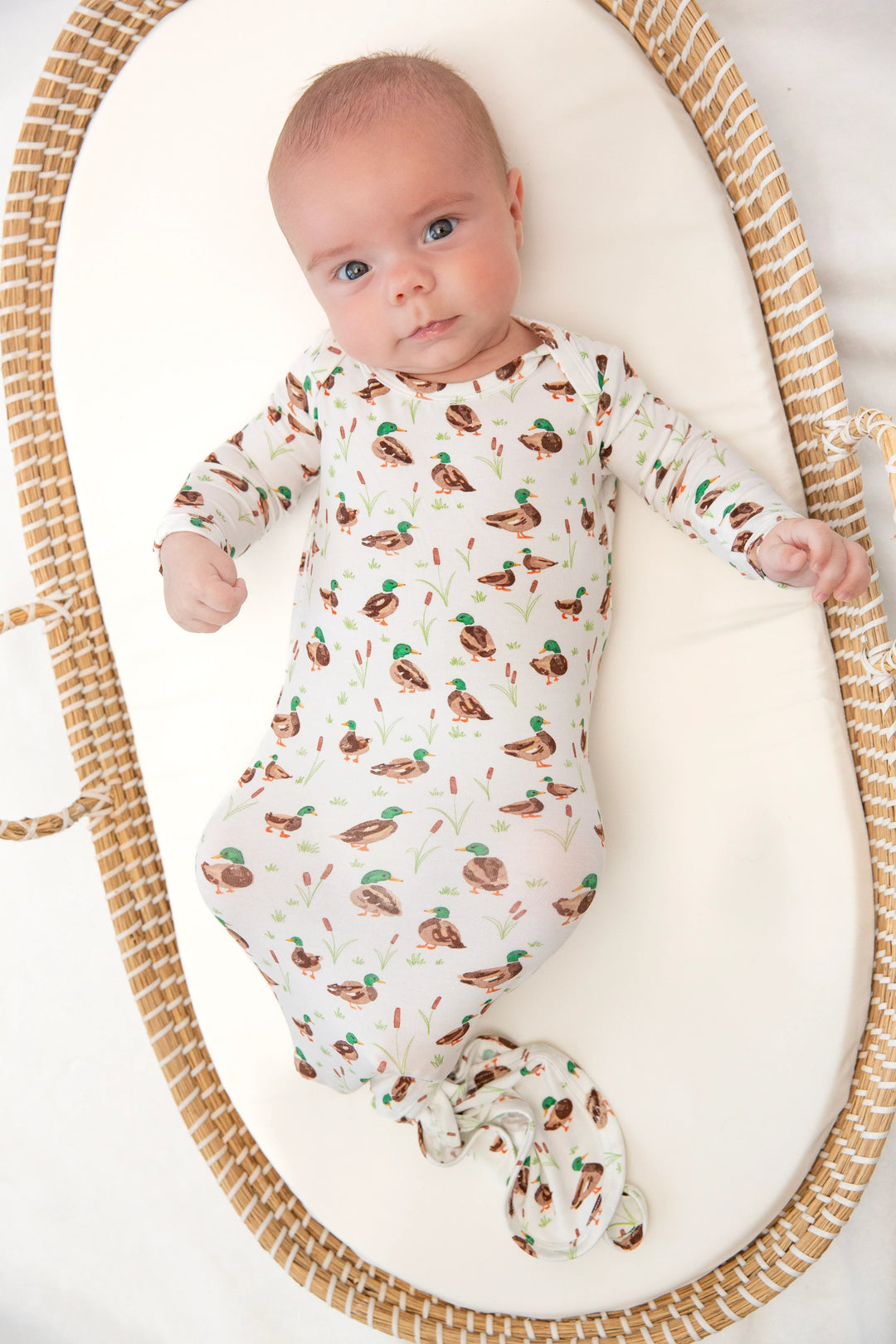 Knotted Gown in Mallard Drake