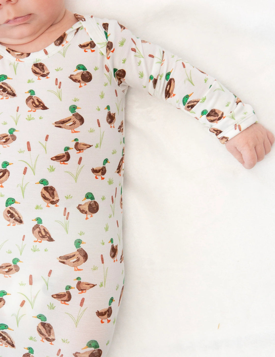Knotted Gown in Mallard Drake