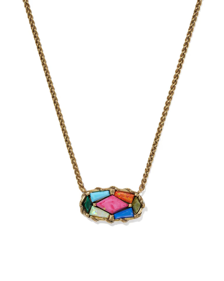 Dolly Parton & Kendra Scott Patchwork Elisa Short Pendant Necklace
