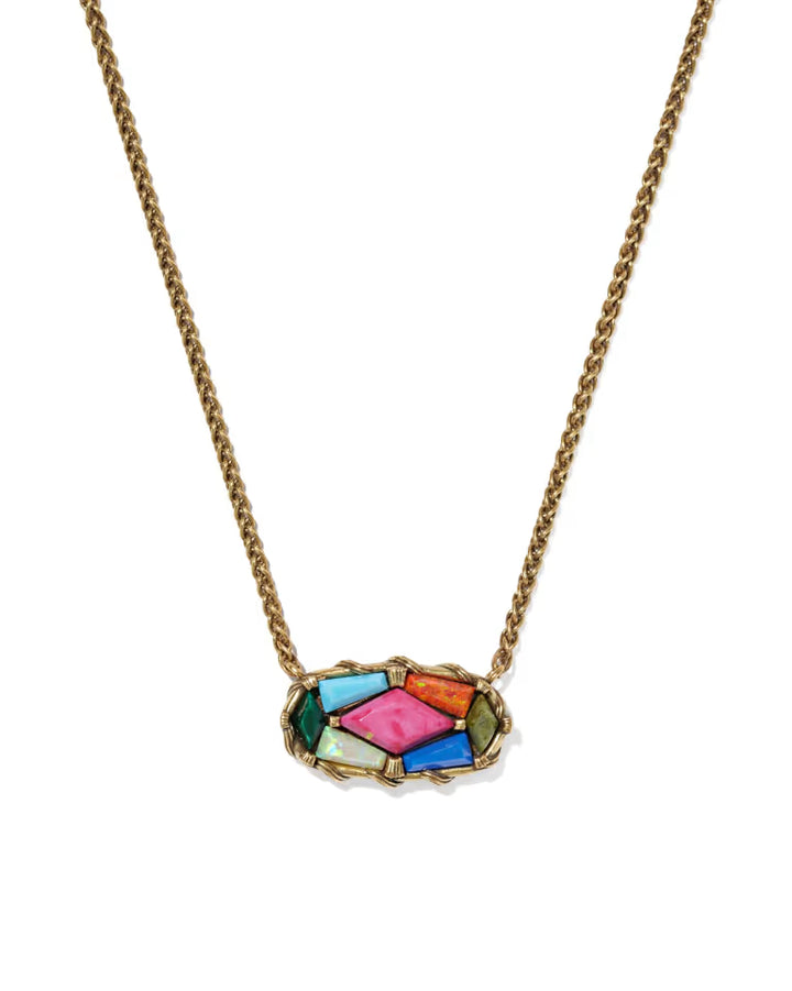 Dolly Parton & Kendra Scott Patchwork Elisa Short Pendant Necklace