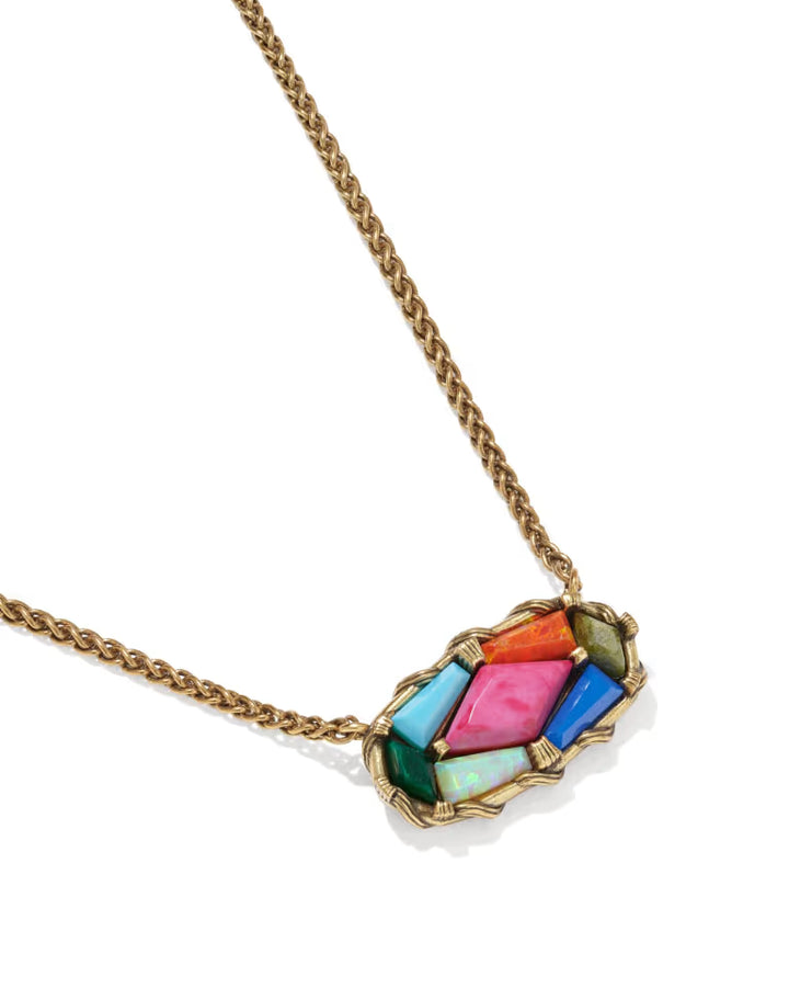 Dolly Parton & Kendra Scott Patchwork Elisa Short Pendant Necklace