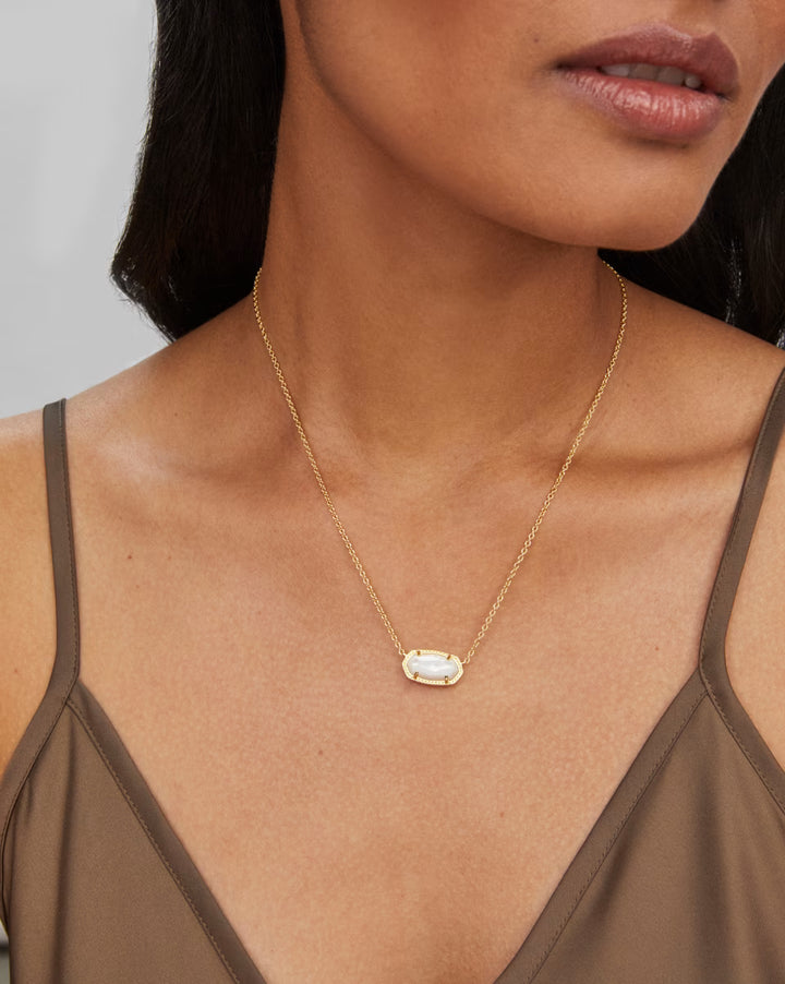 Elisa Necklace - Gold Ivory Mother of Pearl