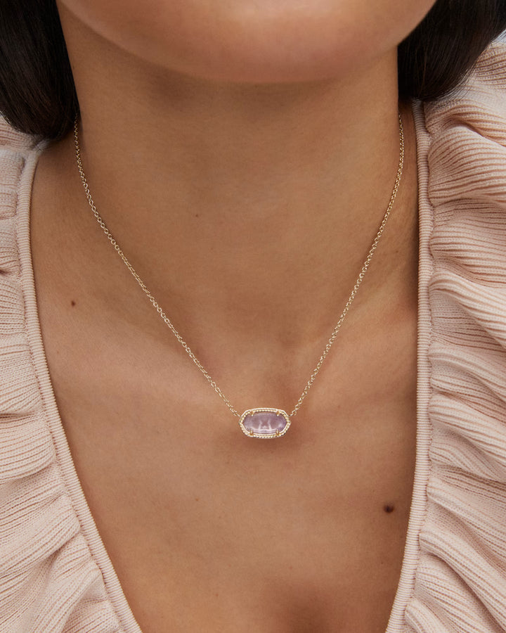 Elisa Gold Short Pendant Necklace