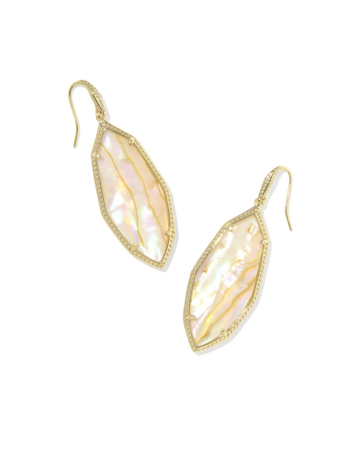 Ophelia Drop Ear Gold Iridescent Abalone