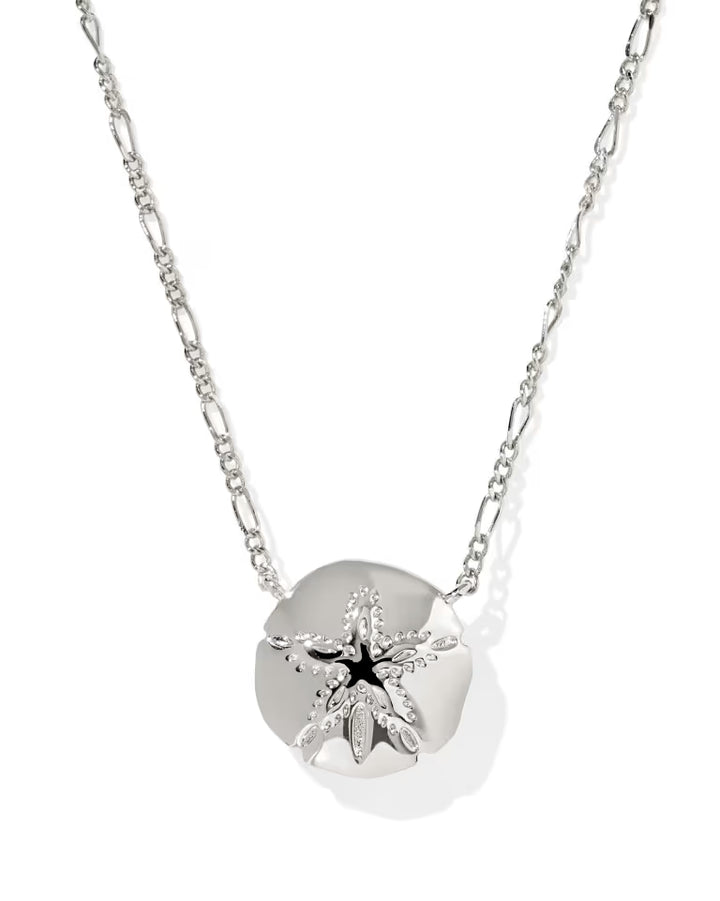 Sand Dollar Gold Short Pendant Necklace
