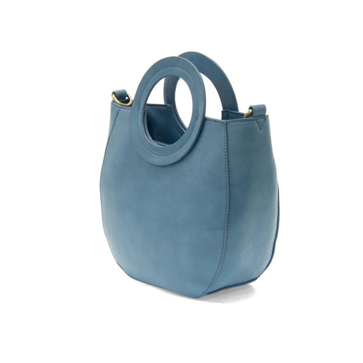 Azure Blue Cocoa Circle Handle Bag