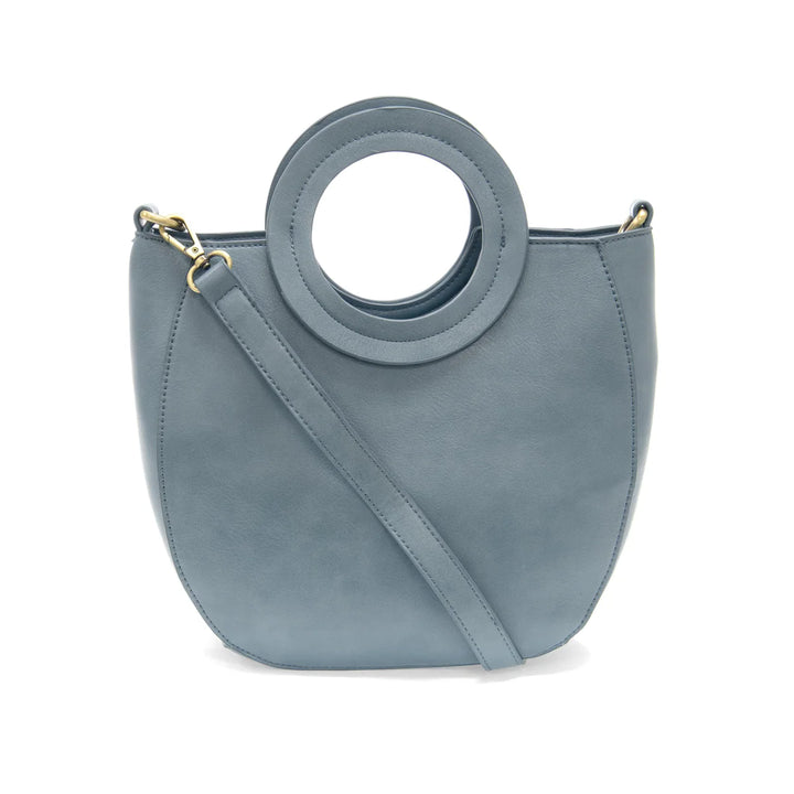 Azure Blue Cocoa Circle Handle Bag