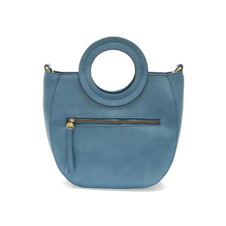 Azure Blue Cocoa Circle Handle Bag