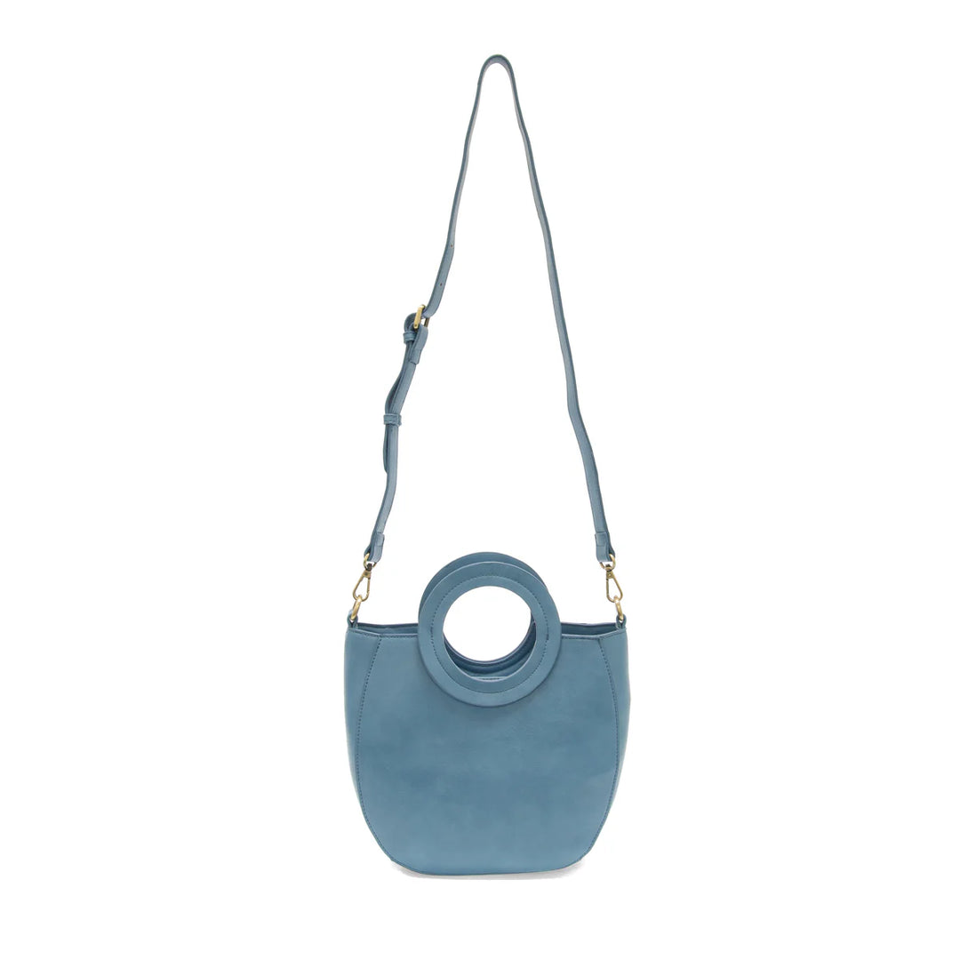 Azure Blue Cocoa Circle Handle Bag