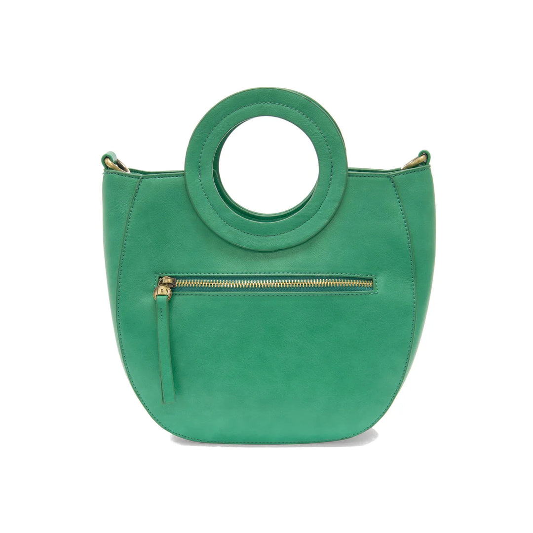 Jade Cocoa Circle Handle Bag