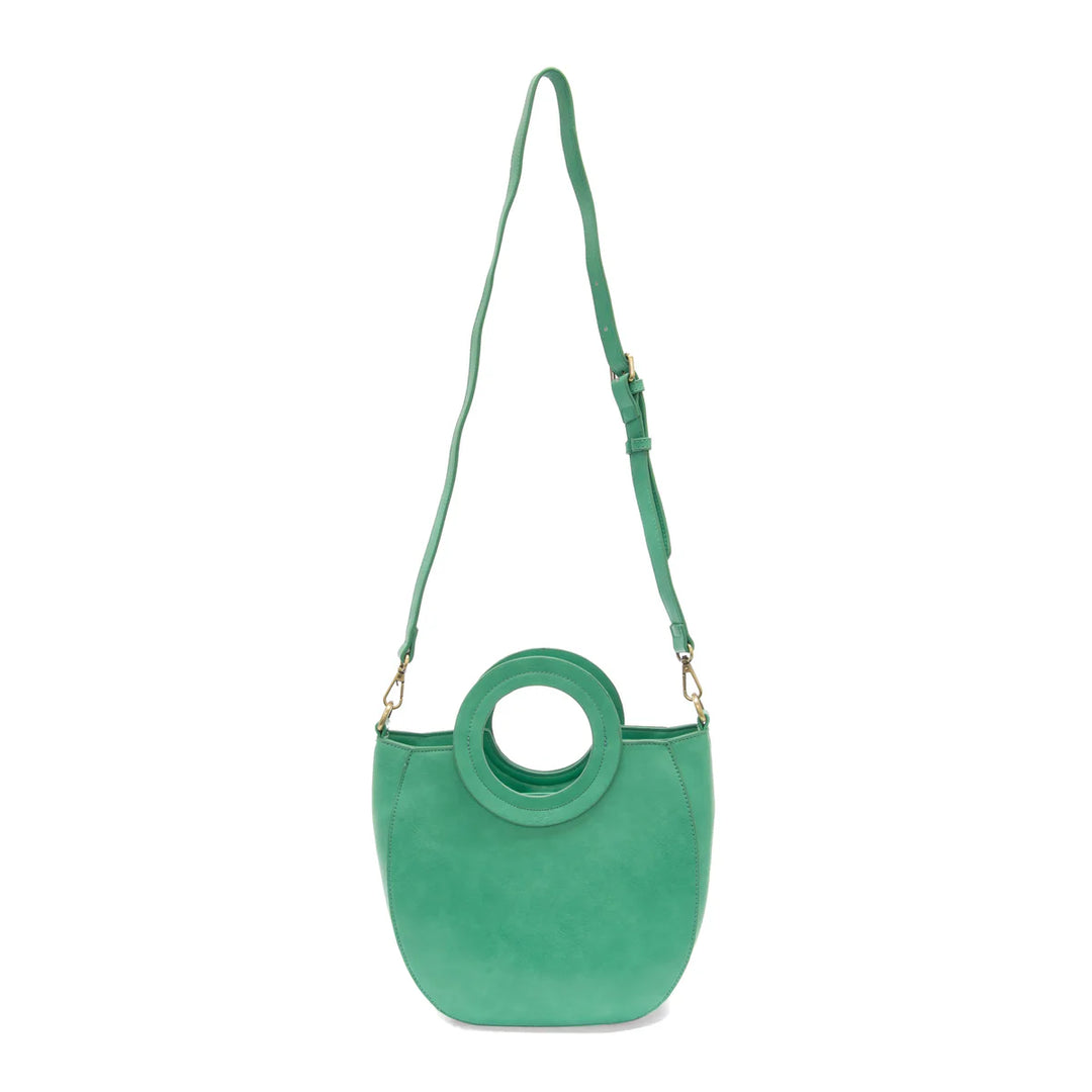 Jade Cocoa Circle Handle Bag