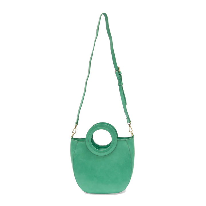 Jade Cocoa Circle Handle Bag
