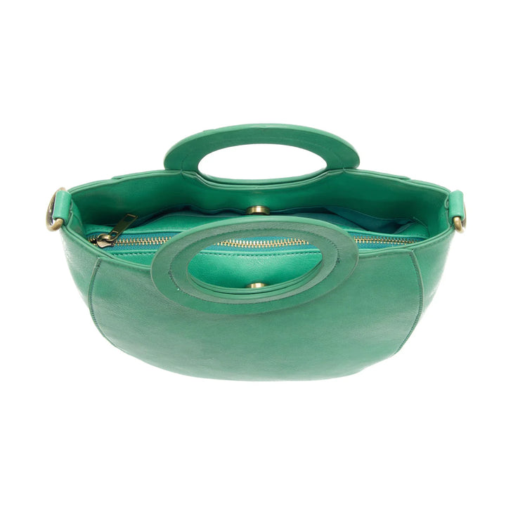 Jade Cocoa Circle Handle Bag