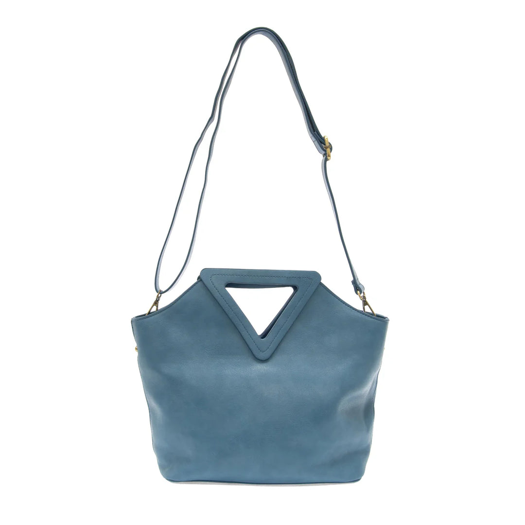 Azure Blue Sophie Triangle Handle Bag