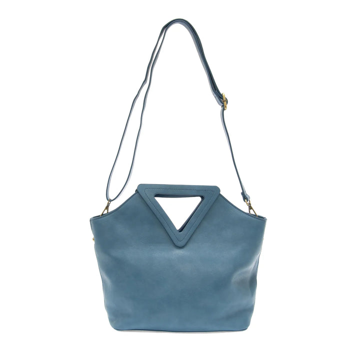 Azure Blue Sophie Triangle Handle Bag
