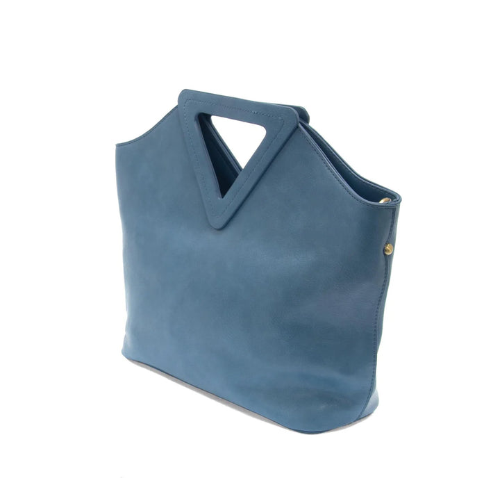 Azure Blue Sophie Triangle Handle Bag