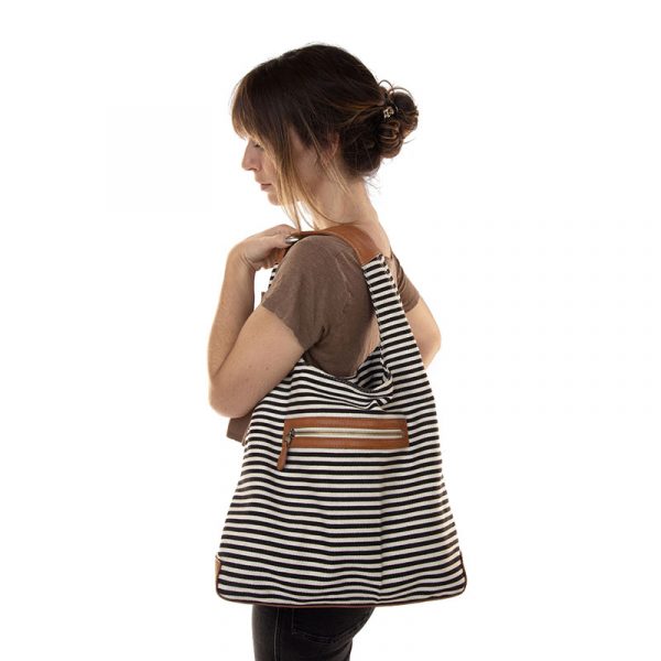 Black and White April Canvas Hobo