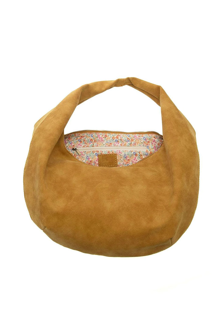 Peanut Bianca Soft Crescent Shoulder Bag