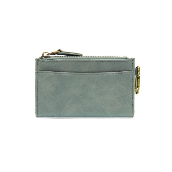 Light Denim Bobbie Bifold Wallet with Carabiner