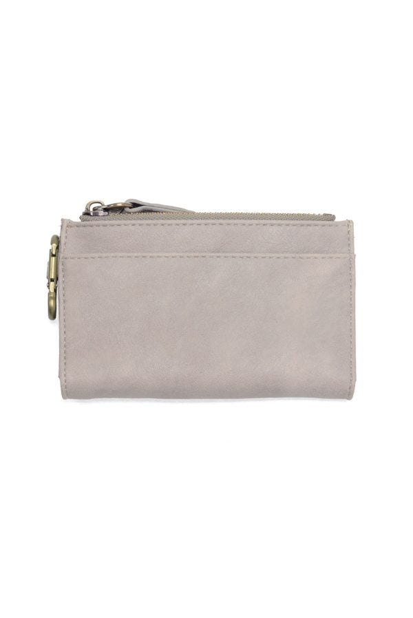Grey Bobbie Bifold Wallet with Carabiner