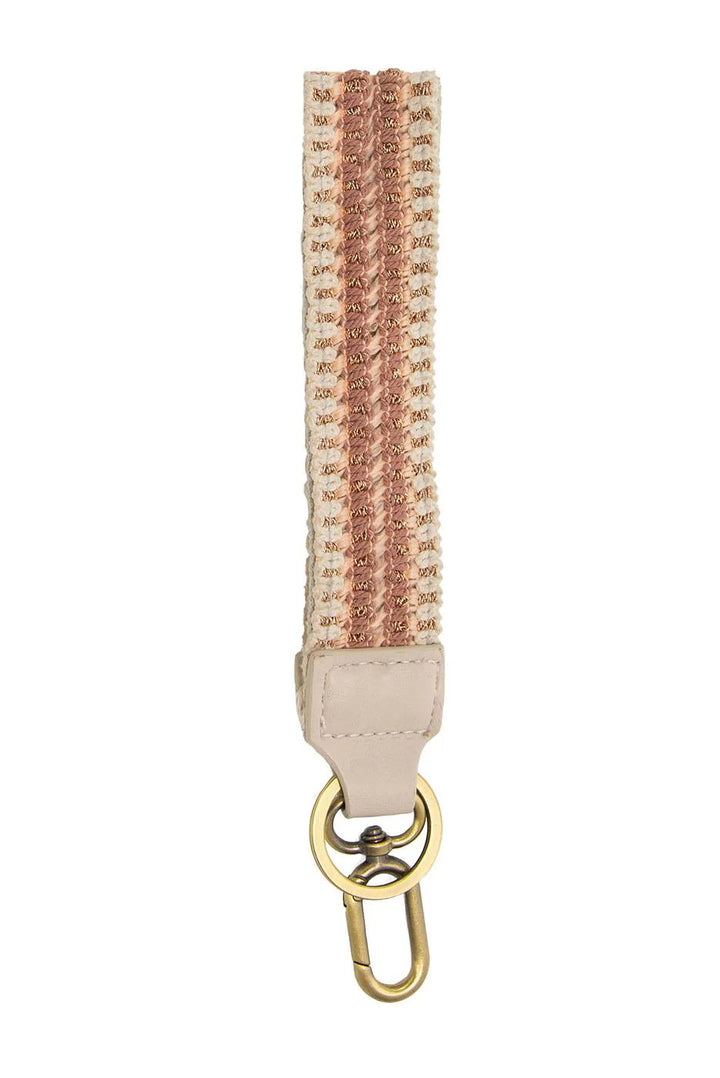 Copper Metallic Pink Crochet Easy Find Wristlet