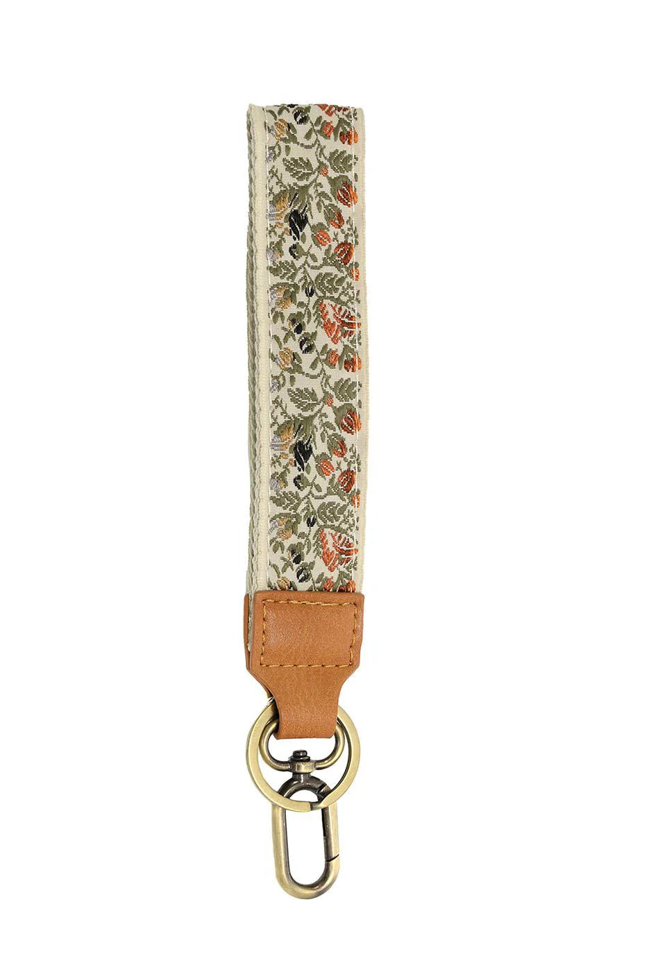 Autumn Floral Vines Easy Find Wristlet