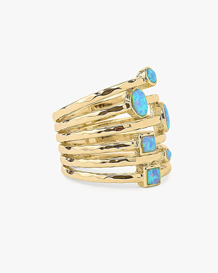 Monroe Blue Opal Ring