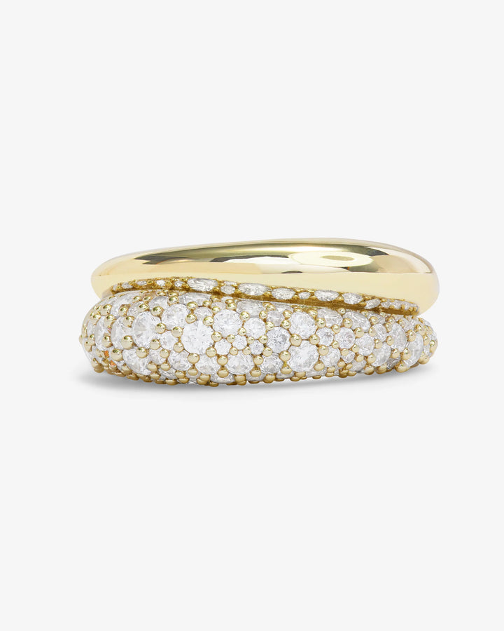 Norah Loves a Pavé Double Ring