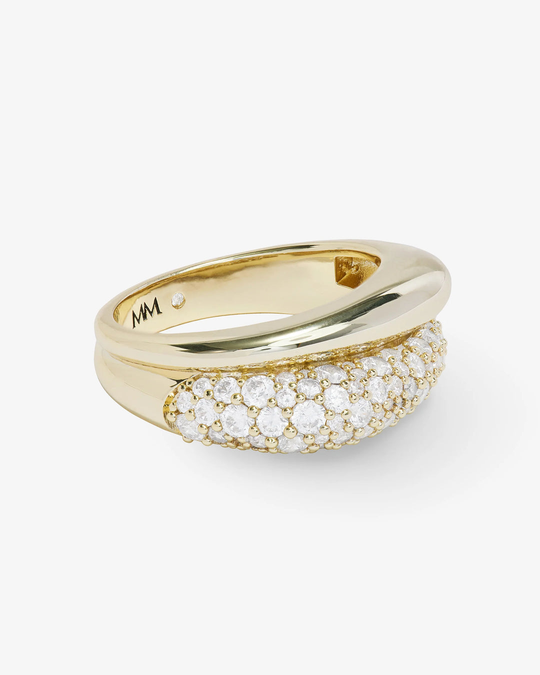 Norah Loves a Pavé Double Ring