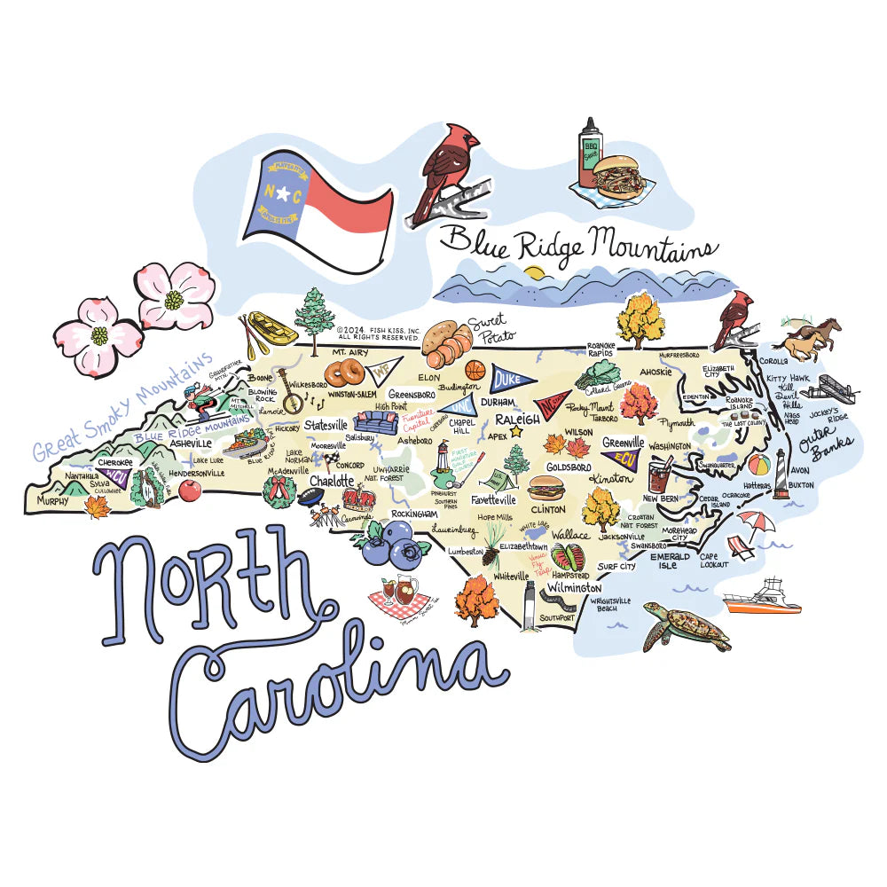 North Carolina Iced Cup Coolie - Medium