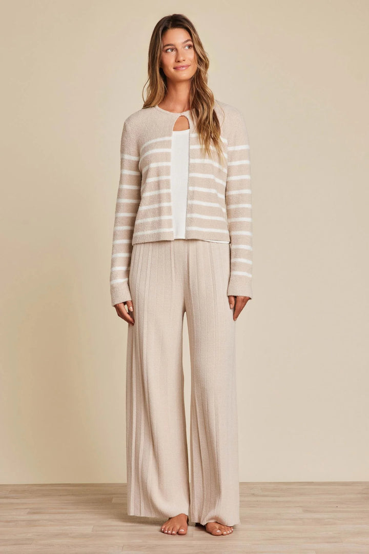 CozyChic Lite Striped Cardigan With Button