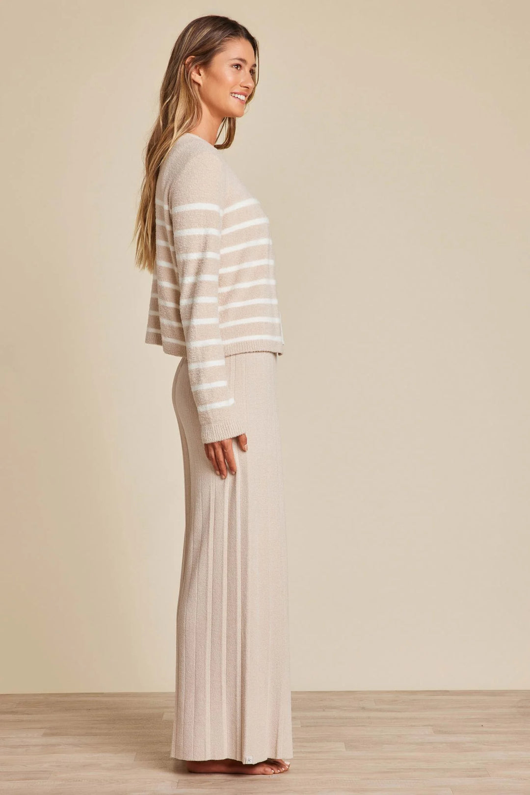 CozyChic Lite Striped Cardigan With Button