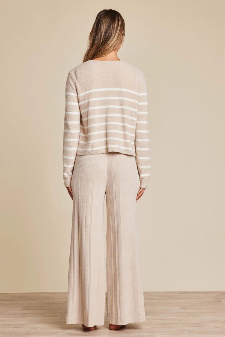 CozyChic Lite Striped Cardigan With Button