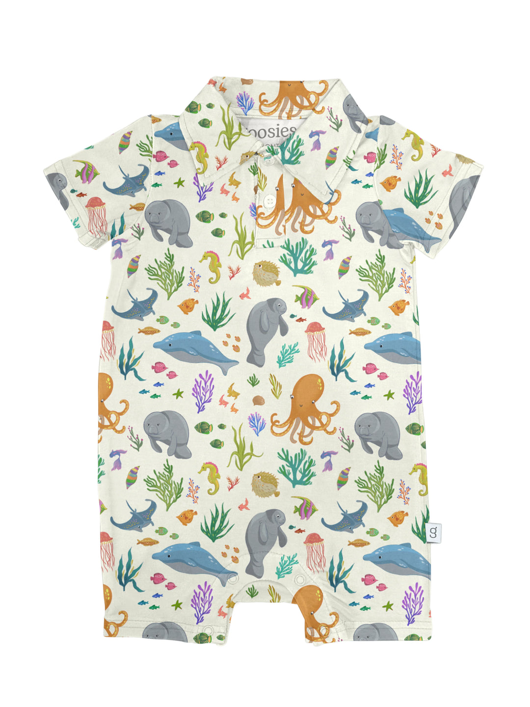 Polo Romper - Ocean Friends